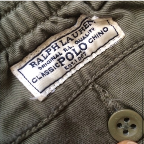{preloved} Infant Boy’s Army Green Polo Chinos - Picture 3 of 4
